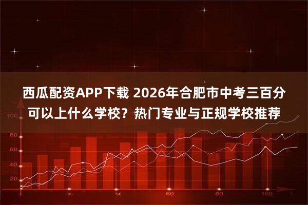 西瓜配资APP下载 2026年合肥市中考三百分可以上什么学校？热门专业与正规学校推荐